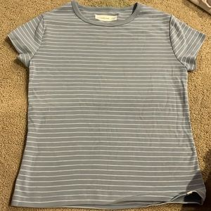 Abercrombie blue striped tee